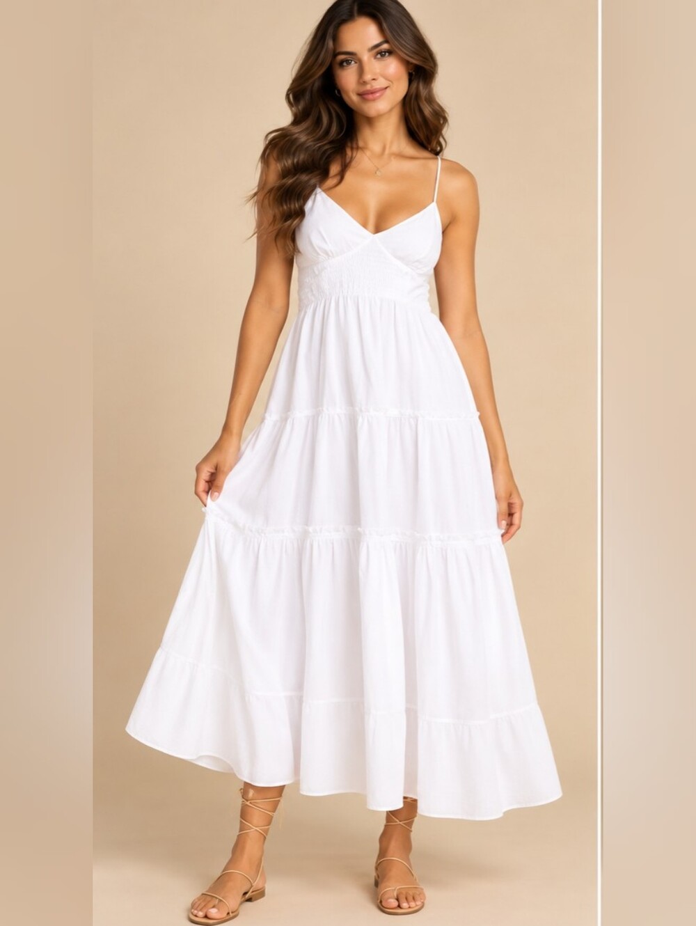 La Ligne Beatrix Striped Dress in White Size XL #D6283